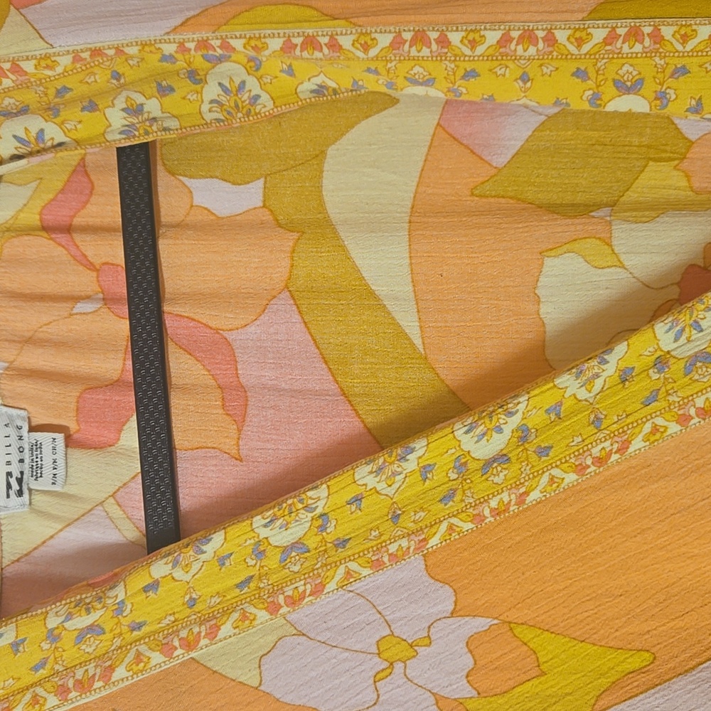Billabong Floral Flowy Robe S/L - Picture 6 of 6